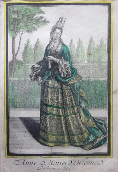 null ÉCOLE FRANÇAISE DU DÉBUT DU XVIII e SIÈCLE. 

Portrait de la princesse Anne-Marie...
