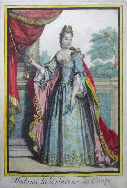 null BONNART Robert (1652-1733). 

Portrait de Madame la princesse de Conti. 

Estampe,...