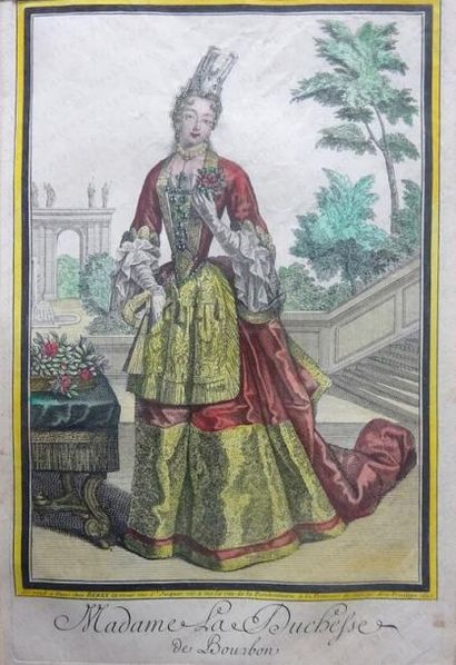 null ÉCOLE FRANÇAISE DU DÉBUT DU XVIII e SIÈCLE. 

Portrait de Madame la duchesse...