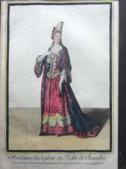 null ÉCOLE FRANÇAISE DE LA FIN DU XVIII e SIÈCLE. 

Madame de Soisson en robe de...