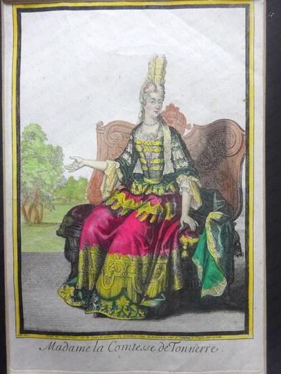 null BONNART Robert (1652-1733). 

Madame la Comtesse de Tonnerre. 

Estampe, rehaussée...