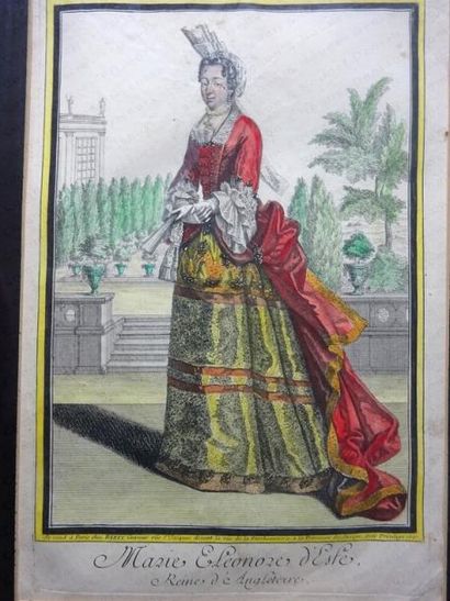 null ÉCOLE FRANÇAISE DU DÉBUT DU XVIII e SIÈCLE. 

Marie-Eléonor d'Este, reine d'Angleterre....