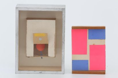 null 17/ Albert CHUBAC (1925-2008)

Lot de 2 maquettes 

Bois, carton et ficelle

Sous...