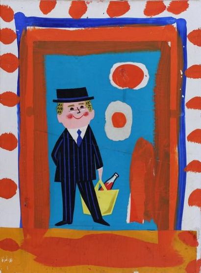 null 23/ Albert CHUBAC (1925-2008)

Affiche avec peinture et arrachages marouflée...