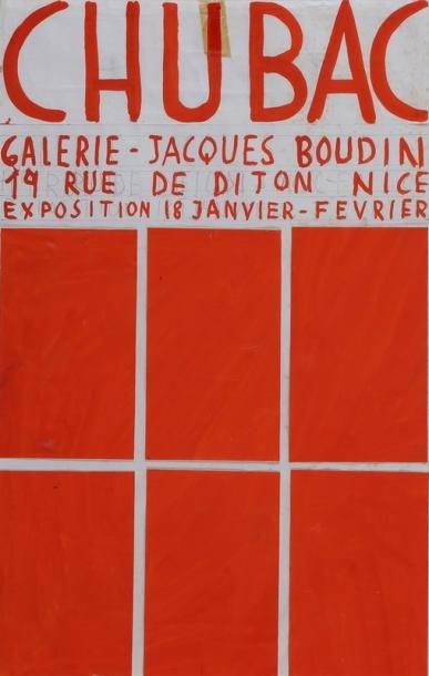 null 27/ Albert CHUBAC (1925-2008)

2 projets d'affiches

Gouache, aquarelle et collages

A...