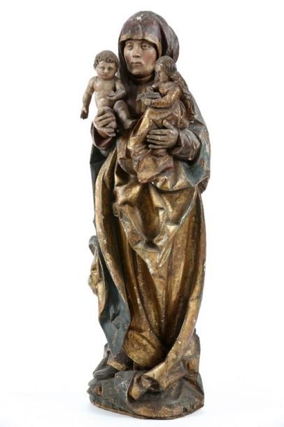 null SAINTE-ANNE TRINITAIRE - RHÉNANIE DÉBUT DU XVIème SIÈCLE

Important bois sculpté...