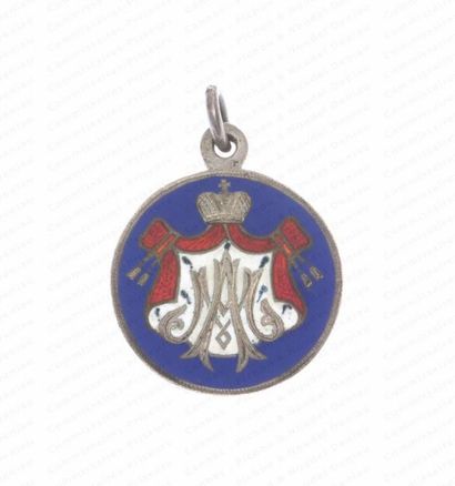 null COURONNEMENT DU TSAR ALEXANDRE III. 

Médaille commémorative en métal argenté...