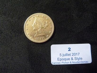 null PIECE OR DE 10 Dollars USA 1881

P. 16,7 g


