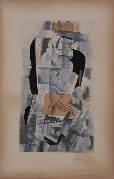 null D'après Georges BRAQUE (1882-1963)

Jeune Fille à la Guitare

Epreuve lithographique...