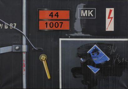 null Peter KLASEN (1935)

Panneau Noir MK-1984

Acrylique sur toile

Signée, datée...
