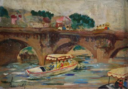 null Lucien GENIN (1894-1953)

Promenade sur la rivière

Huile sur toile 

Signée...