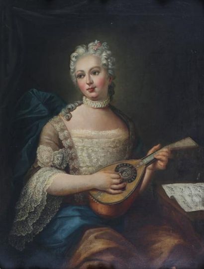 null ECOLE du XIXème Siècle

Jeune femme jouant du luth

Huile sur toile

108 x 82,5...
