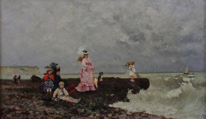 null Armand CHARNAY (1844-1916)

Élégantes et enfants près du rivage - 1875

Huile...
