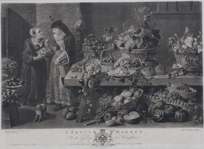 null D'après Frans SNYDERS

Les Quatre Marchés : A Fruit Market, A Herb Market, A...