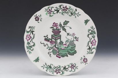 null PARTIE DE SERVICE DE TABLE 46 PIECES EN FAIENCE FINE blanche Travail anglais...