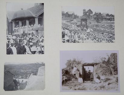 null Album de tirages photographiques originaux de Madagascar de 1889 à 1906 montés...