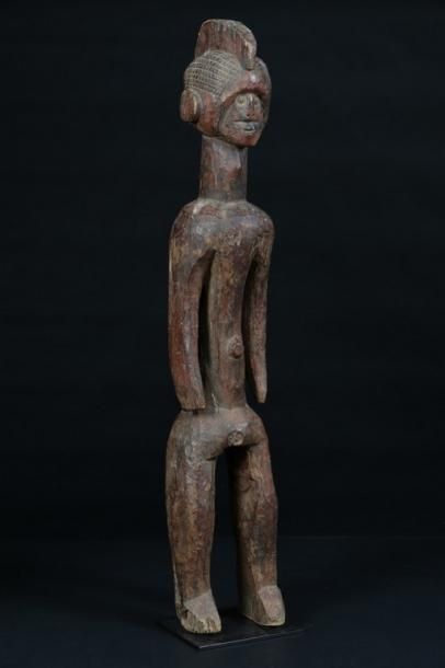 null NIGERIA MUMUYE Superbe et très ancienne statue "lagalganga", les bras le long...