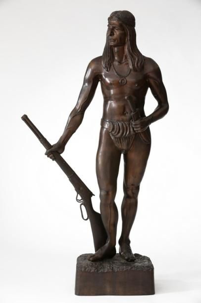 null D'après Frederic Sackrider REMINGTON (1861-1909)

Amérindien armé d'un fusil

BRONZE...