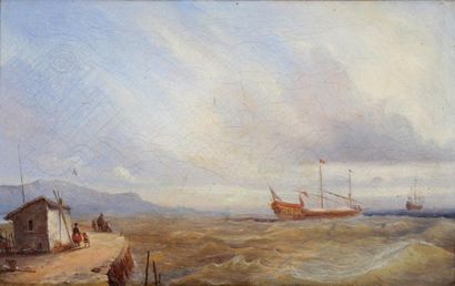 null Antonio DE BRUGADA VILA (1804-1863)

Marine et bord de mer

Huile sur toile...