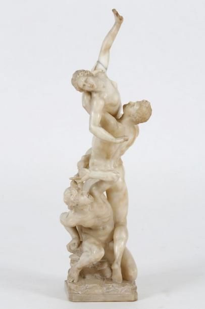 null Fernandino VICCHI (XIXème-XXème Siècle)

L'Enlèvement des Sabines

Albâtre sculpté

Signé...