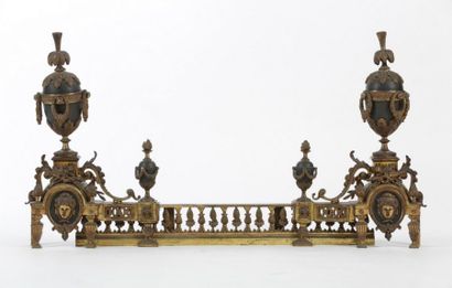 null BARRE DE FOYER de Style Louis XVI - Epoque Fin du XIXème siècle

Bronze doré...