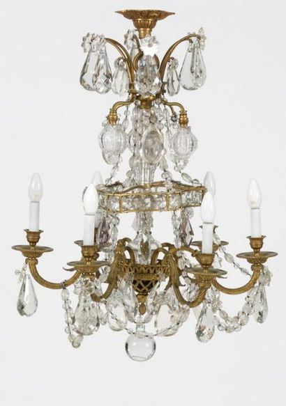 null LUSTRE de Style Louis XVI - Epoque XXème Siècle

Neuf lumières dont six en couronne...