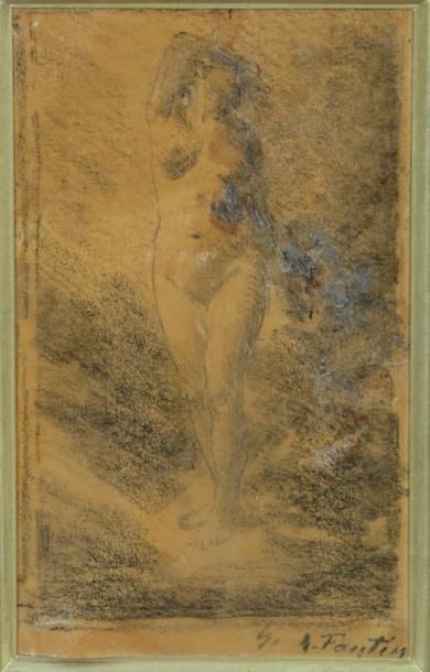 null Henri FANTIN-LATOUR (1836-1904)

Nymphe

Crayon noir sur papier calque

Signée...