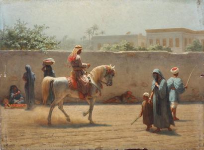 null Willem de FAMARS TESTAS (1834-1896)

Ruelle orientaliste

Huile sur panneau...