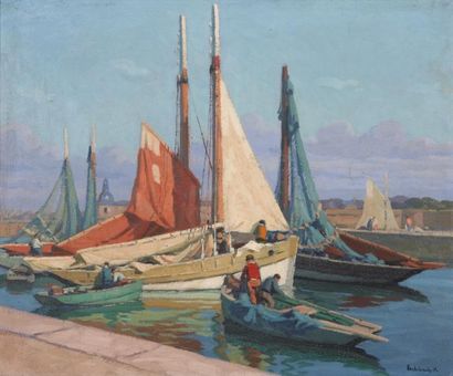 null Paul André Jean ESCHBACH (1881-1961)

Concarneau Le Port

Huile sur toile

54...