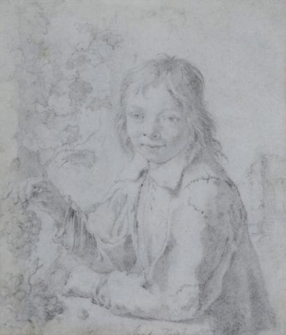 null Jacob TOORENVLIET (1635/41-1719)

Portrait de jeune homme à la grappe de raisins

Crayon...