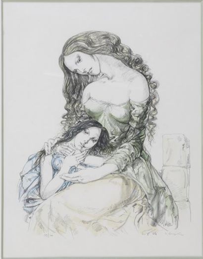 null Tsuguharu FOUJITA (1886-1968)

Mère et Enfant

Lithographie 

Signée au crayon...