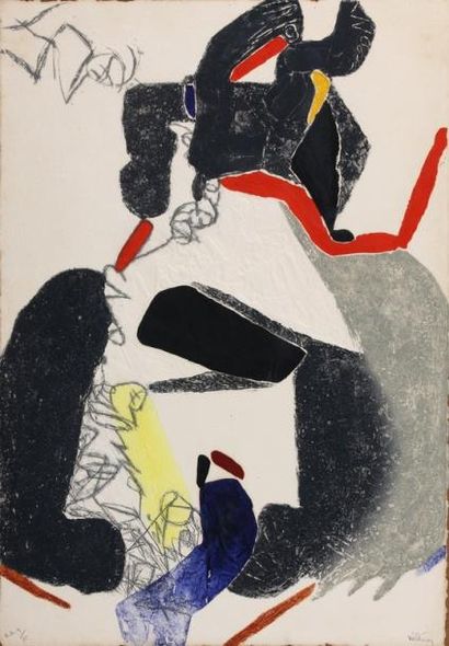 null Serge HÉLÉNON (1934)

Composition

Estampe et gaufrage

Signée au crayon en...