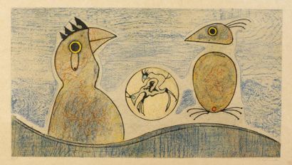 null Max ERNST (1891-1967)

Les Oiseaux

Estampe sur papier japon

Signée au crayon...