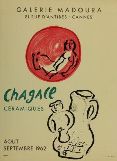 null AFFICHE D'EXPOSITION Galerie Madoura

CHAGALL Céramiques, 1962

Editeur Mourlot

65,5...