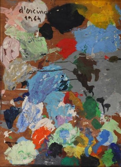 null Toussaint AMBROGIANI D'ORCINO (1913-1986)

Palette de couleurs

Huile sur panneau...
