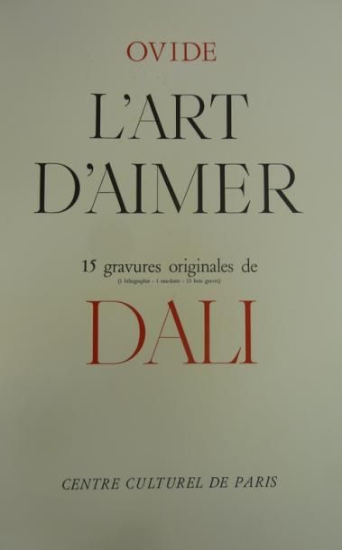 null Salvador DALI (1904-1989)

Ovide l'Art d'Aimer - 15 gravures originales

Ouvrage...