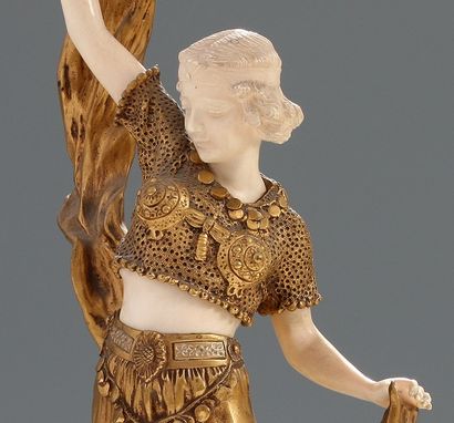 null Affortunato GORY (1895-1925), Attribué à

Danseuse au Voile

Sculpture chryséléphantine...