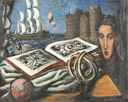null Ismaël DE LA SERNA (1898-1968)

Composition Visage et Livre

Huile sur toile

Signée...
