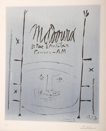 null Pablo PICASSO (1881-1973)

Madoura Cannes, 1961

Gravure sur linoleum

Signée...