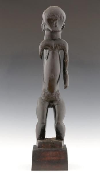 null FANG GABON - Superbe et ancienne figure de reliquaire, effigie masculine du...