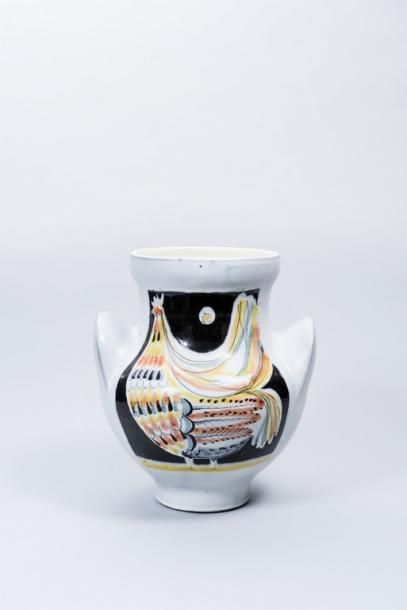 null Roger CAPRON (1922 - 2006)

Vase à oreilles

Céramique émaillée à décor d'un...