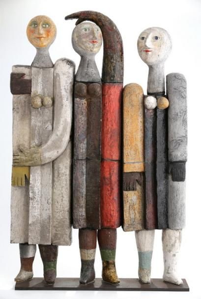 null Roger CAPRON (1922 - 2006)

Sculpture Trois personnages

Céramique émaillée...