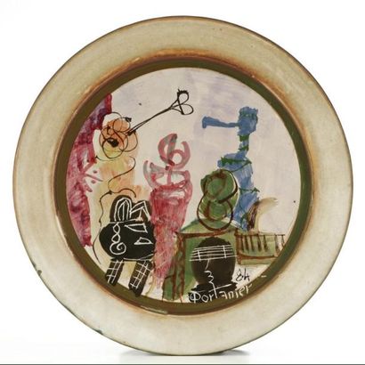 null Gilbert PORTANIER (1926)

Petit plat circulaire

Céramique émaillée

Signée...