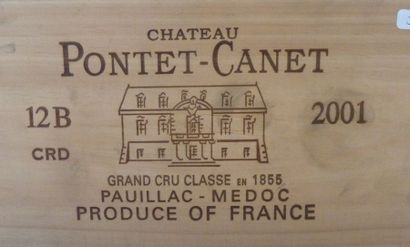 null 5/ 12 BOUTEILLES Château Pontet-Canet

Pauillac Médoc 

2001

Bon niveau

Caisse...