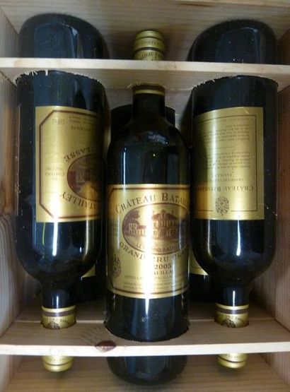 null 6/ 6 BOUTEILLES Château Batailley

Pauillac 

2005

Bon niveau

Caisse bois