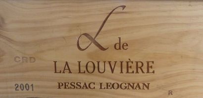 null 24/ 12 BOUTEILLES L de La Louvière 

Pessac-Léognan 

2001

Bon niveau

Caisse...