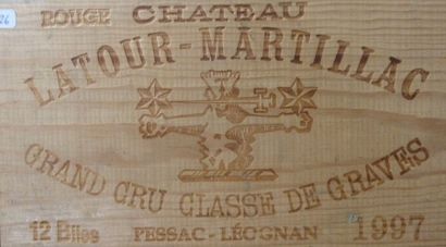 null 26/ 12 BOUTEILLES Château Latour-Martillac

Pessac-Léognan 

1997

Bon niveau

Caisse...