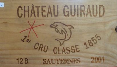 null 34/ 12 BOUTEILLES Château Guiraud 

Sauternes 

2001

Bon niveau

Caisse bo...