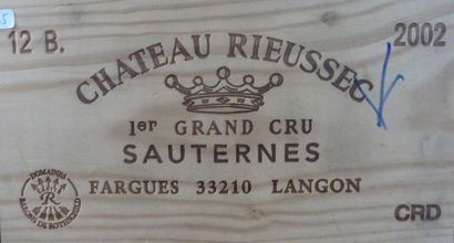 null 45/ 12 BOUTEILLES Château Rieussec

Sauternes 

2002

Bon niveau

Caisse bo...