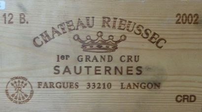 null 46/ 12 BOUTEILLES Château Rieussec 

Sauternes 

2002

Bon niveau

Caisse b...
